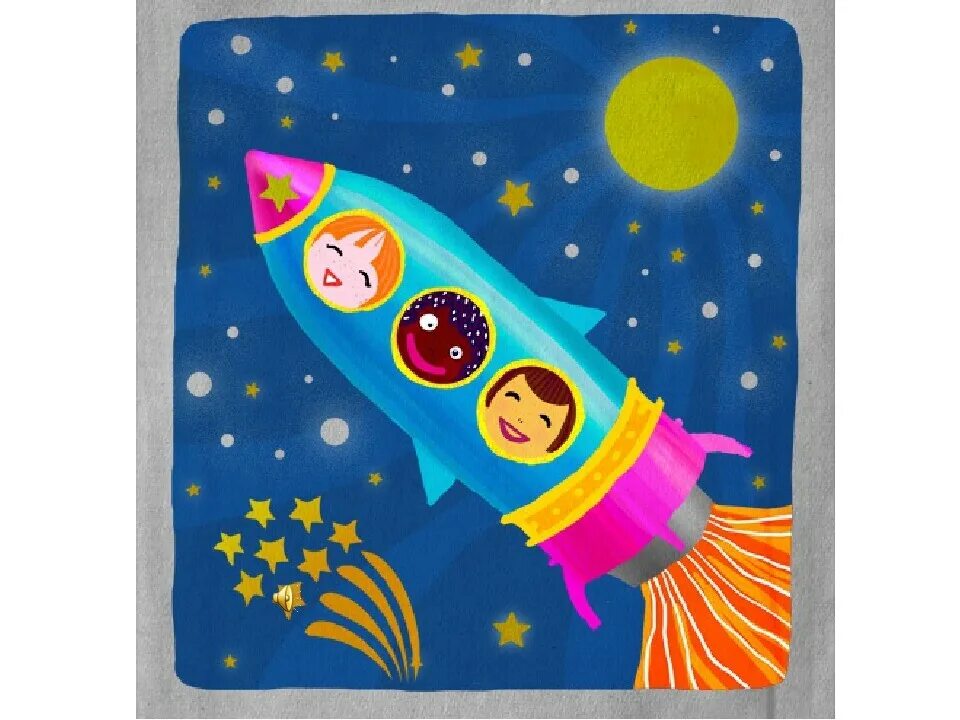 День космонавтики картинки для детей в детском. С днем космонавтики открытки. Аппликация ко Дню космонавтики. Объемная аппликация космос. Открытка космос для детей.