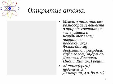 Открытие атома