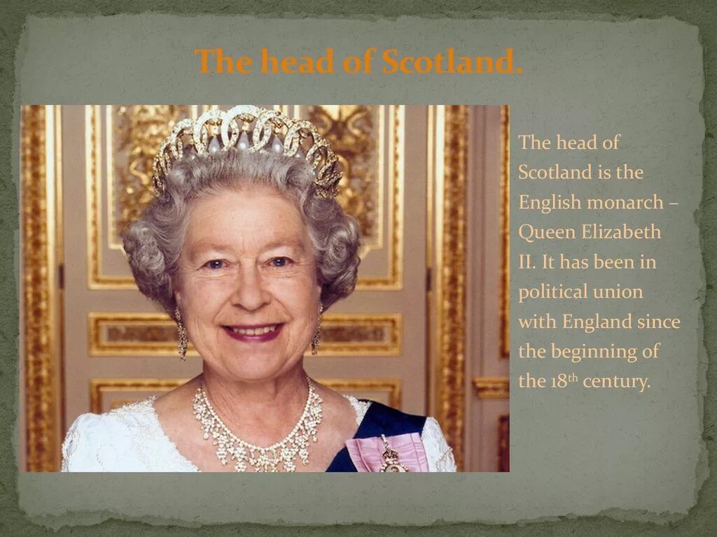 Who is the head of uk. Scotland head of State. Head.