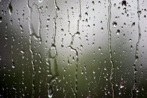 Стекло В Каплях Дождя - 62 фото