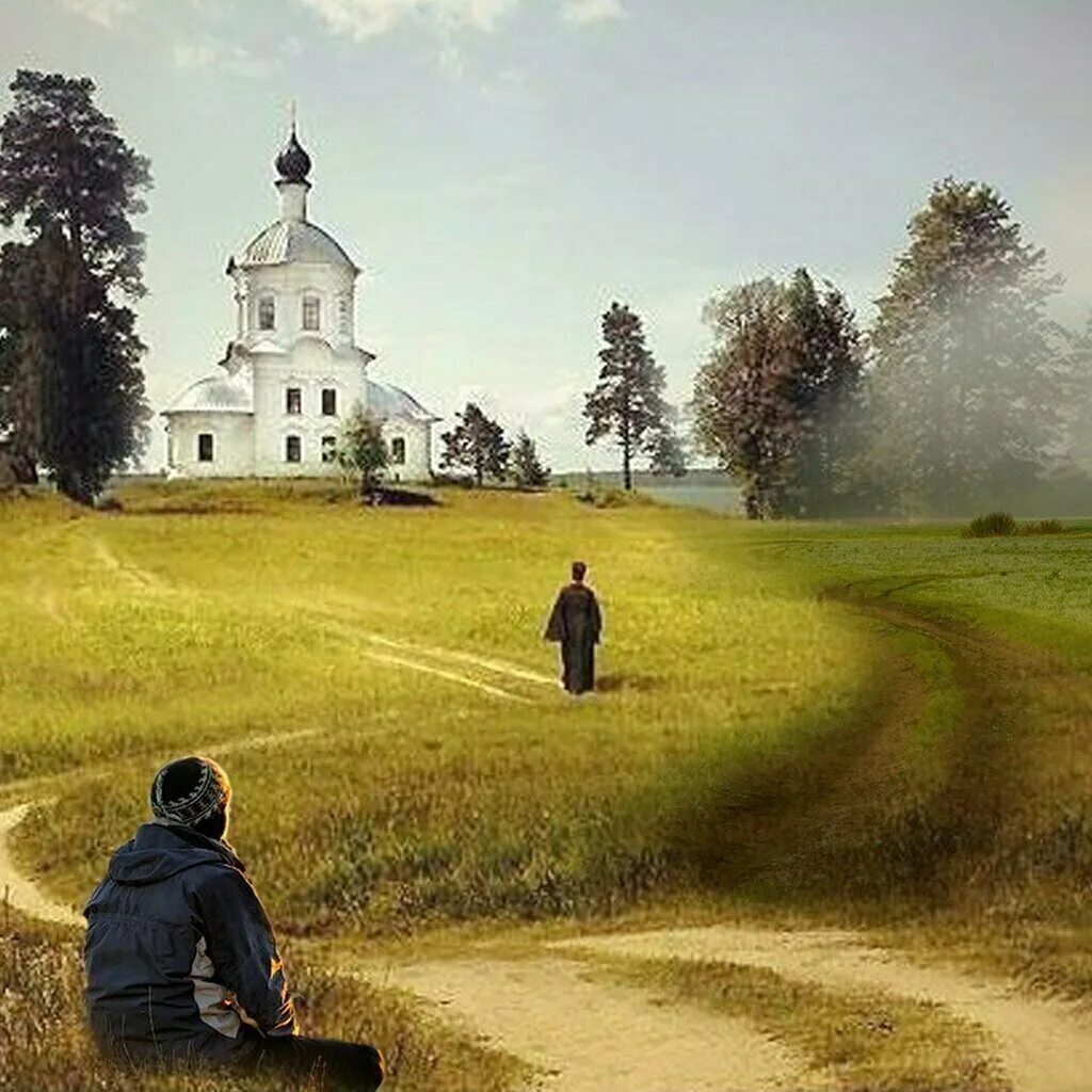 Универсальный путь в жизни. Протоиерей Андрей Спиридонов. Путь к храму. Дорога к церкви. Люди идут в Церковь.