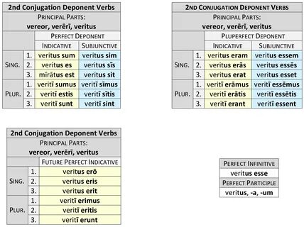 2nd Conjugation Deponent Verbs Perfect System Dickinson College.