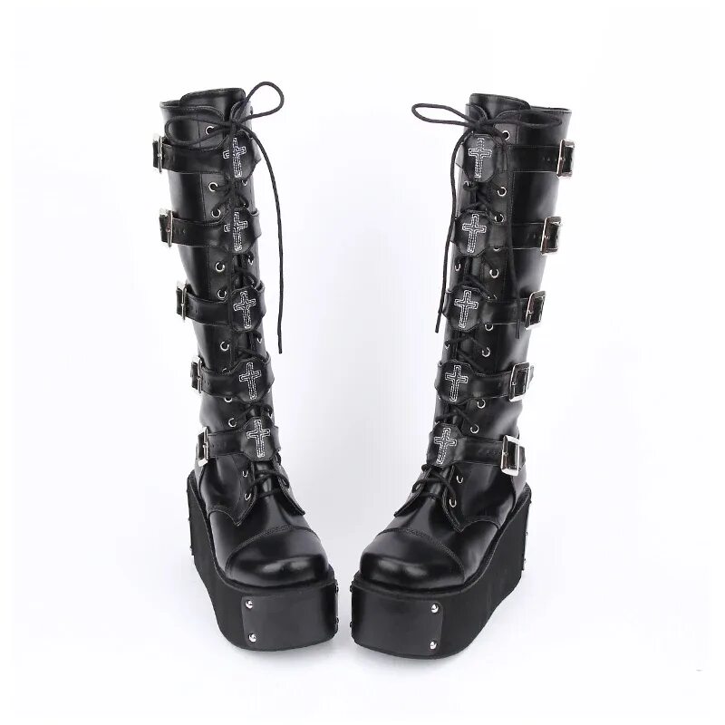 Сапоги Demonia Готика. Ботинки Харадзюку на шнуровке черные. Goth Boots ботинки Demonia. Сапоги Demonia Готика с каблуком. Удлиненная обувь