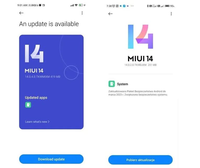 Miui 14 память