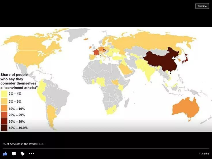Статистика атеистов в мире. Процент атеистов в мире. Количество атеистов по странам.