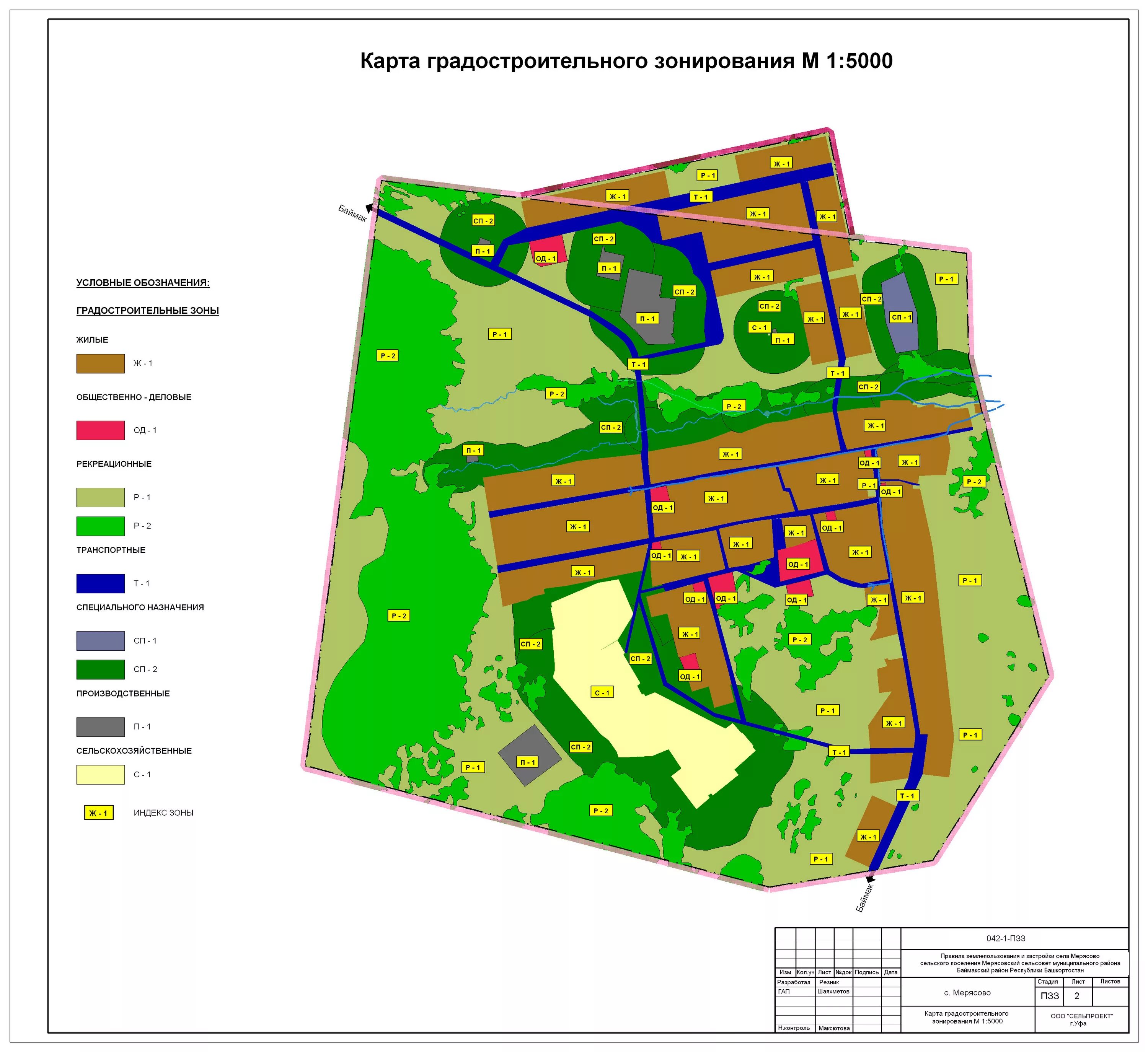 Карты градостроительного зонирования территории