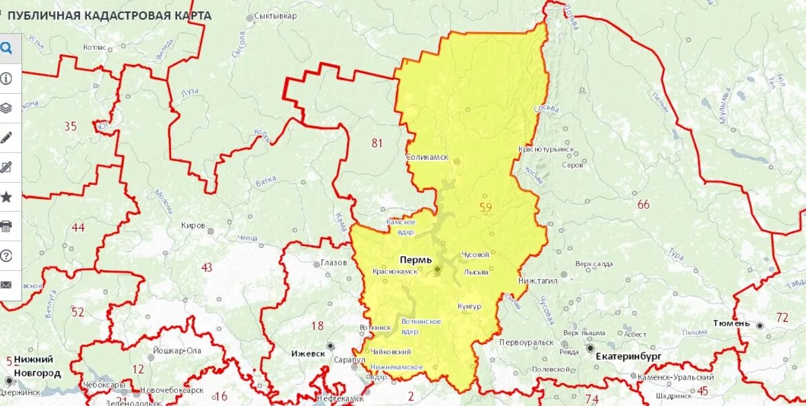 Кадастровая карта Пермского края публичная Пермский. Пермский край на карте России границы. Граница Пермского края и Кировской области на карте. Перьмский край на карте Росси.