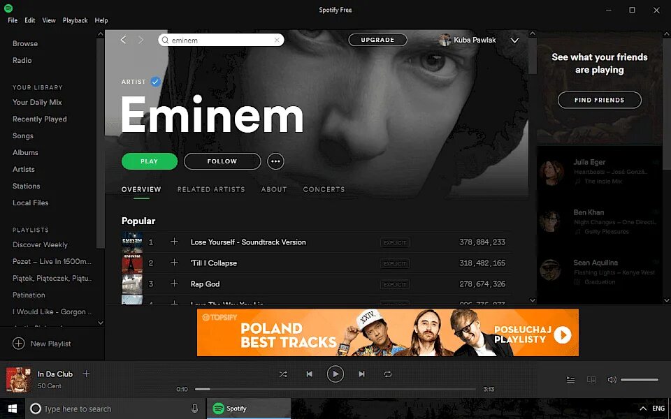 Spotify Интерфейс на компьютере. Спотифай на ПК. Спотифай Интерфейс на ПК. Спотифай приложение. Spotify последняя версия премиум