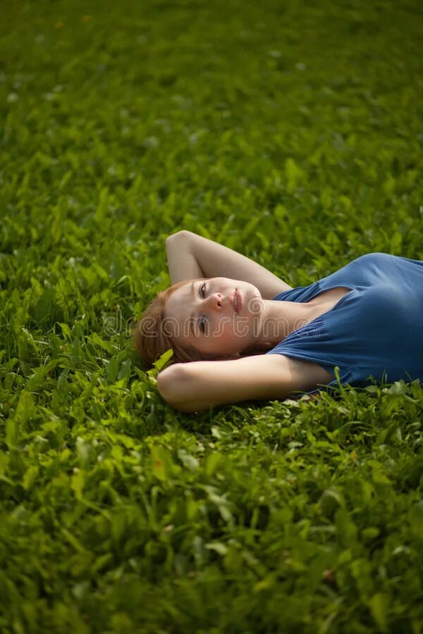 Lying grass