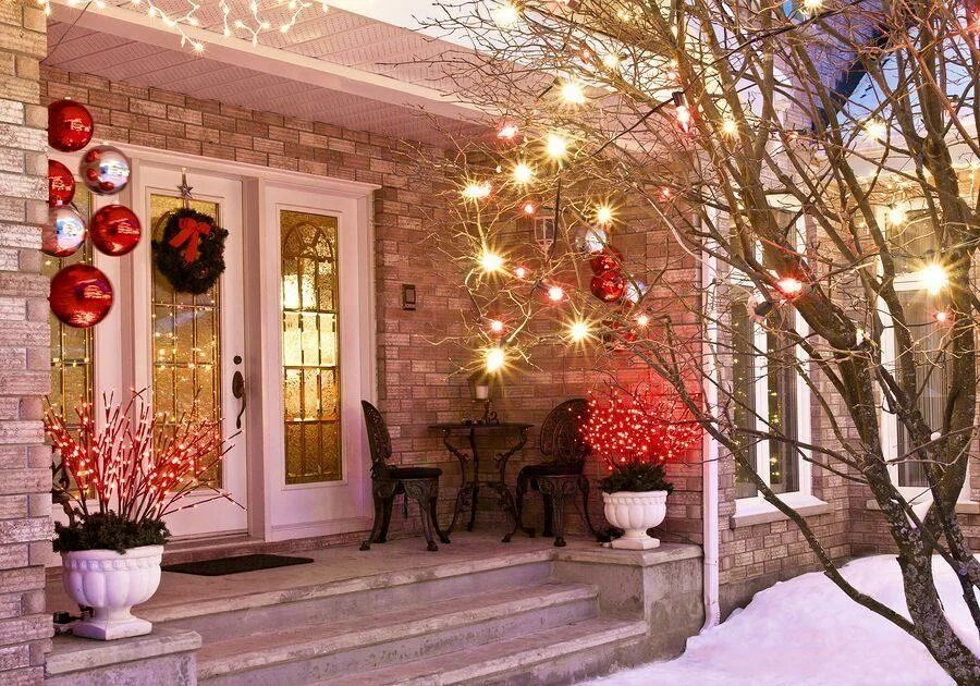 Украшение территории к новому году. Украшаем дачу к новому году. Новогодний дворик. Новогодний дворик. Украсить дом к новому году.