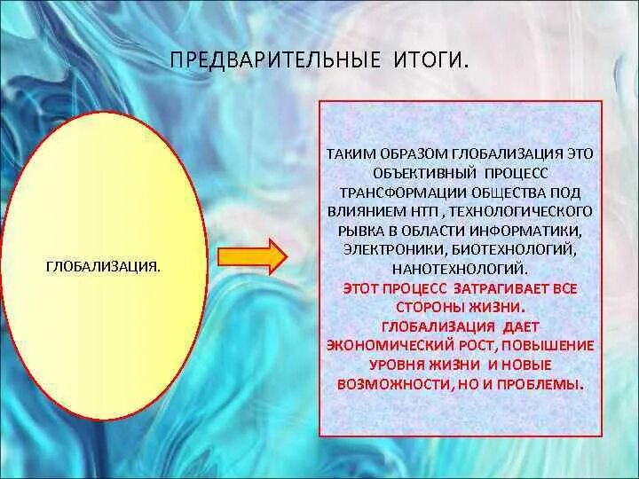 Влияние глобализации на повседневную жизнь