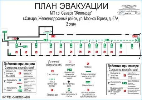 План эвакуации транспортных средств при пожаре образец