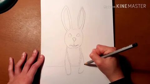 Видео как нарисовать кролика