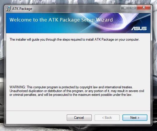 Asus atk package