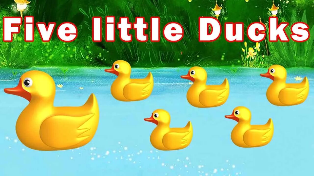 Five little Ducks. Five little Ducks текст. Five little Ducks went. Five little Ducks letra.