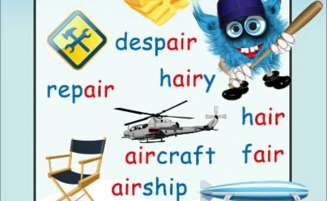 Воздух на английском языке. English Phonics Air. Air чтение в английском. Ere чтение в английском. Words with Air.