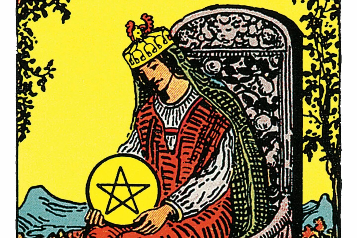 Queen of Pentacles Таро. Королева пентаклей Таро Уэйта. Карта Таро Королева пентаклей. Король пентаклей Уэйт. Королева пентаклей на мужчину