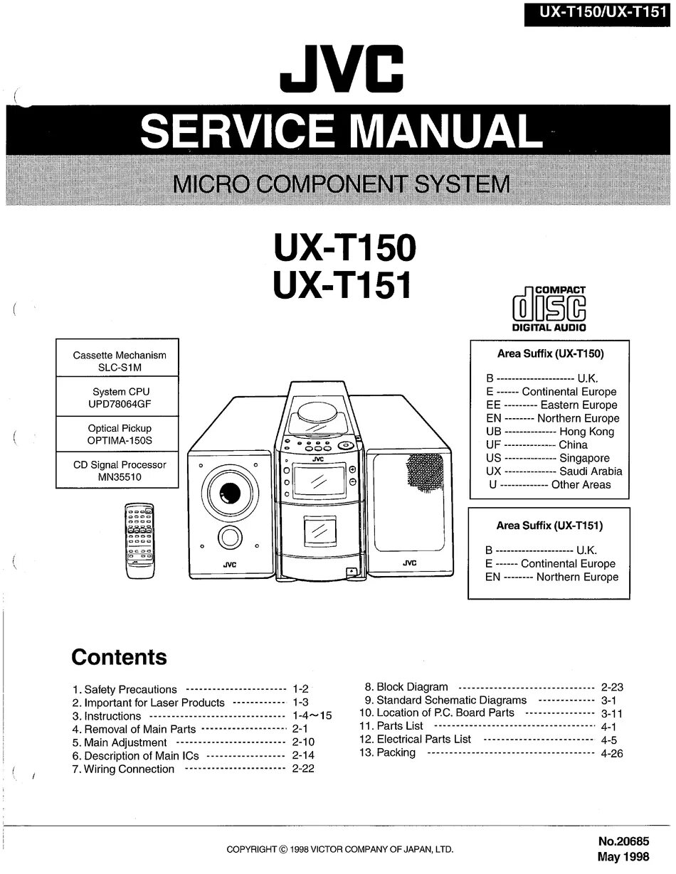 Service manual jvc. JVC UX-t150. JVC UX-t150 ee. JVC UX-t300 ee. JVC UX t150 manual русский.