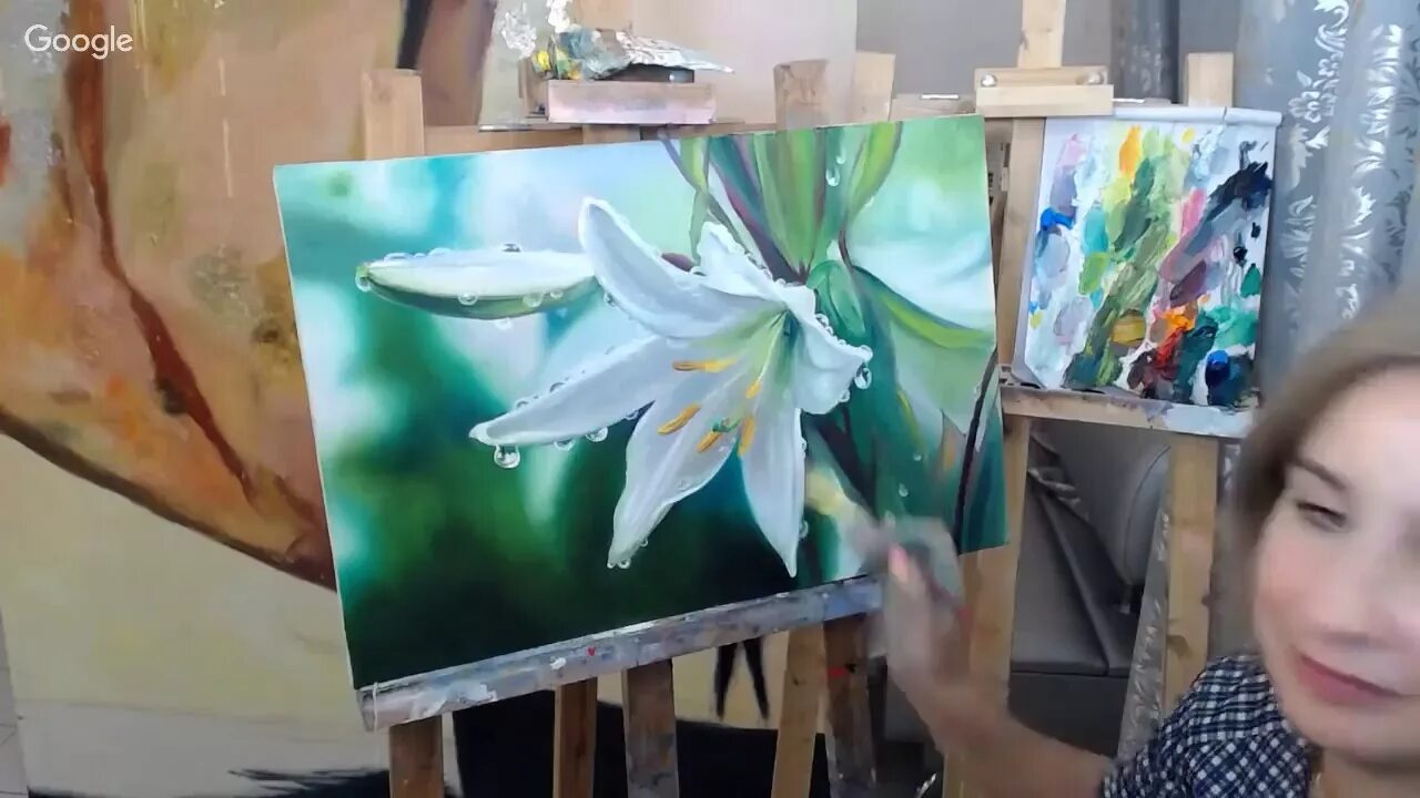 картина гладиолус ольги базановой. мастер классы ольги базановой. анастасия базанова художник. студия живописи ольги базановой. ольга базанова картины маслом.