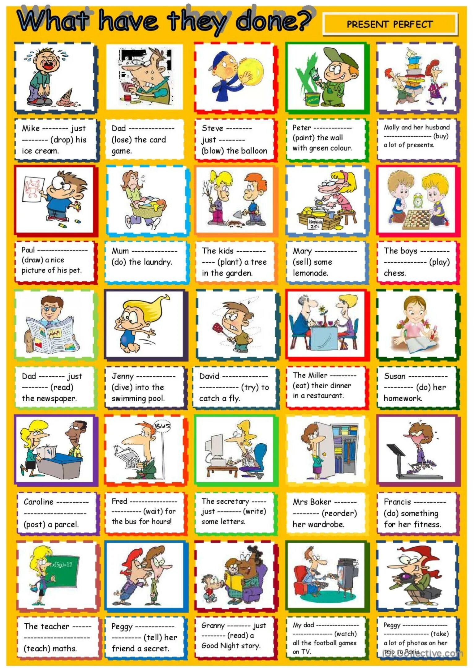 Игры на present perfect. Present perfect speaking game. Present perfect для детей. The perfect present.