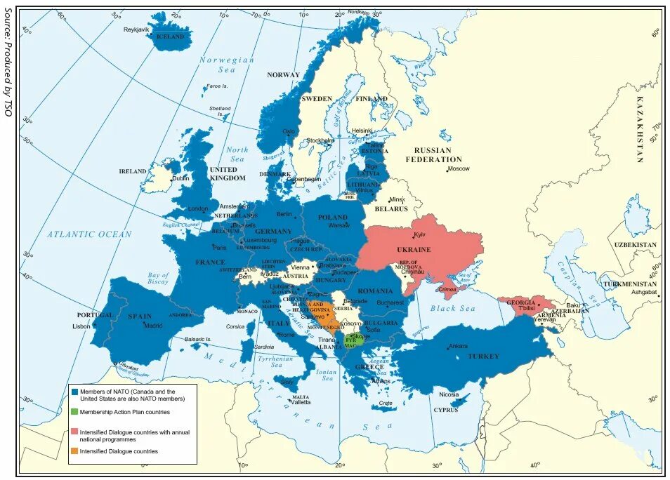 Страны НАТО на карте 2021. Карта НАТО 2022. Карта Европы НАТО со странами НАТО.