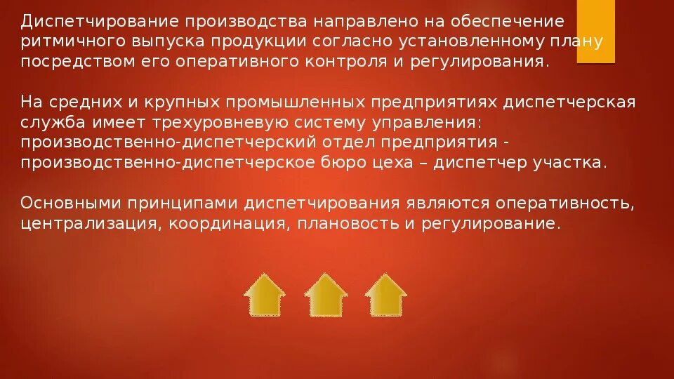 Диспетчирование производства. Принципы диспетчирования производства. Организация диспетчирования на производстве. Особенности диспетчирования производства.