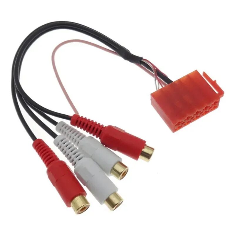 ISO-Mini 4rca (GS-302). Mini ISO 6-Pin - 4 х RCA. Мини ИСО РЦА переходник. Мини ИСО 2.РЦА. Входы выходы rca