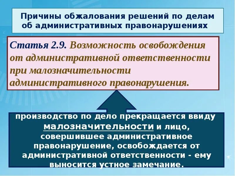 Возможность освобождения от административной ответственности. Малозначительность административного. Ходатайство об освобождении от административной ответственности. Малозначительность правонарушения. Производство по делам об оспаривании решений