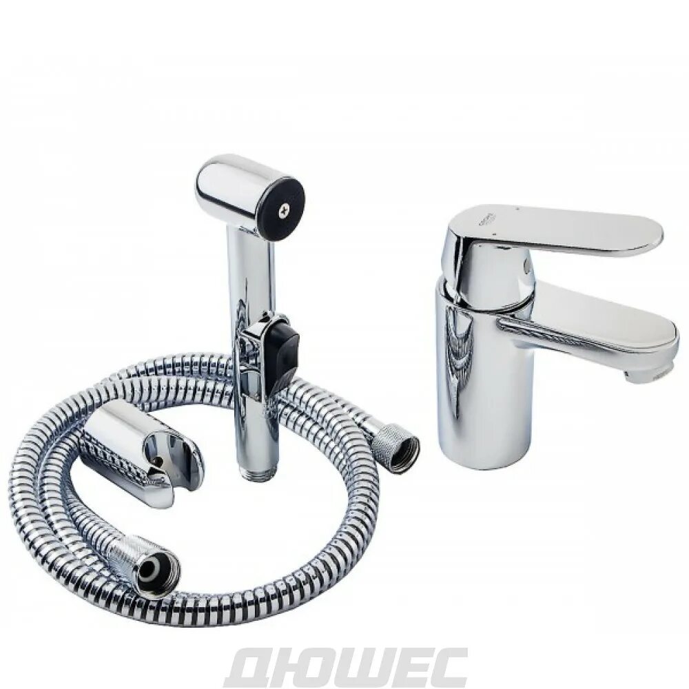 Смеситель Grohe Eurosmart Cosmopolitan 23125000 для раковины. Grohe Eurosmart Cosmopolitan 23125000 с гигиеническим душем. Смеситель Грое Евросмарт для раковины с гигиеническим душем. Смеситель Grohe Eurosmart Cosmopolitan.