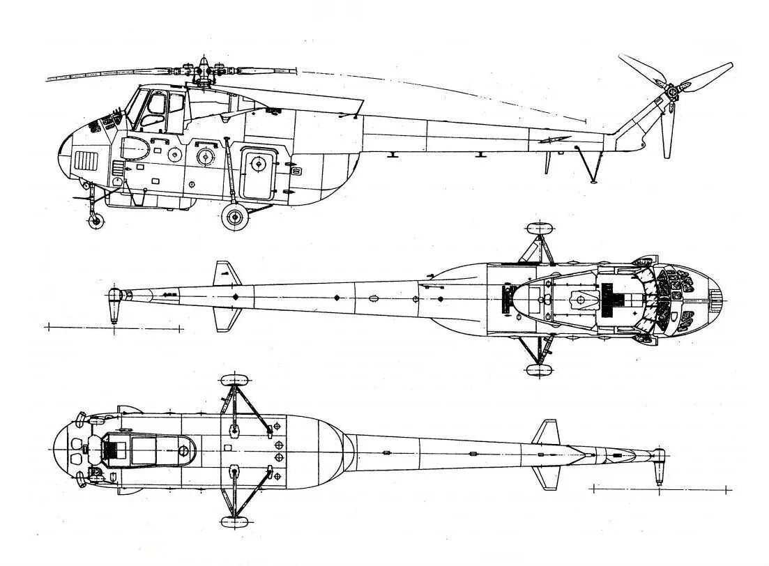 ми4 вертолет конструкция. ми 1 схема. конструкция вертолета ми 1. чертеж uh-34d. габариты вертолета ми-4.