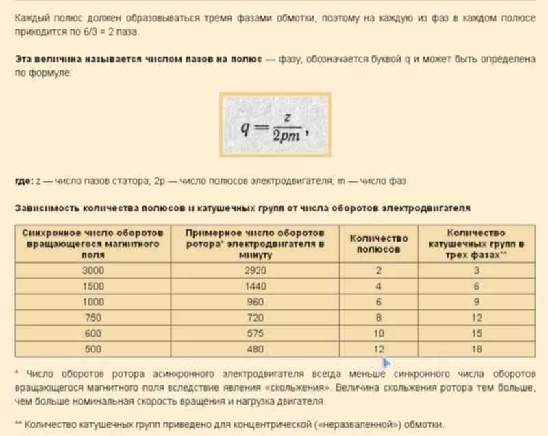 Сколько оборотов электродвигателя