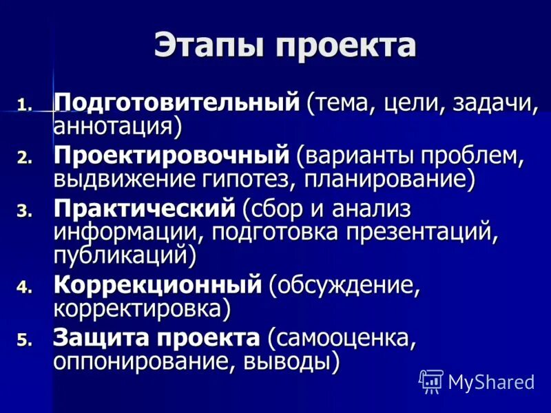 Основные этапы проекта. Основные стадии проекта. Перечислите этапы проекта. Этапы проекта примеры. Примеры любых проектов