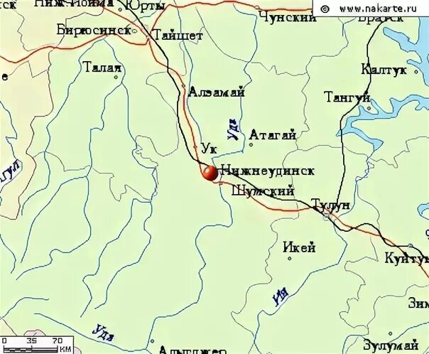 Индекс братска иркутской области. Нижнеудинск на карте Иркутской области. Нижнеудинск Иркутск карта. Город Тулун Иркутская область на карте. Уковский водопад в Нижнеудинске на карте.