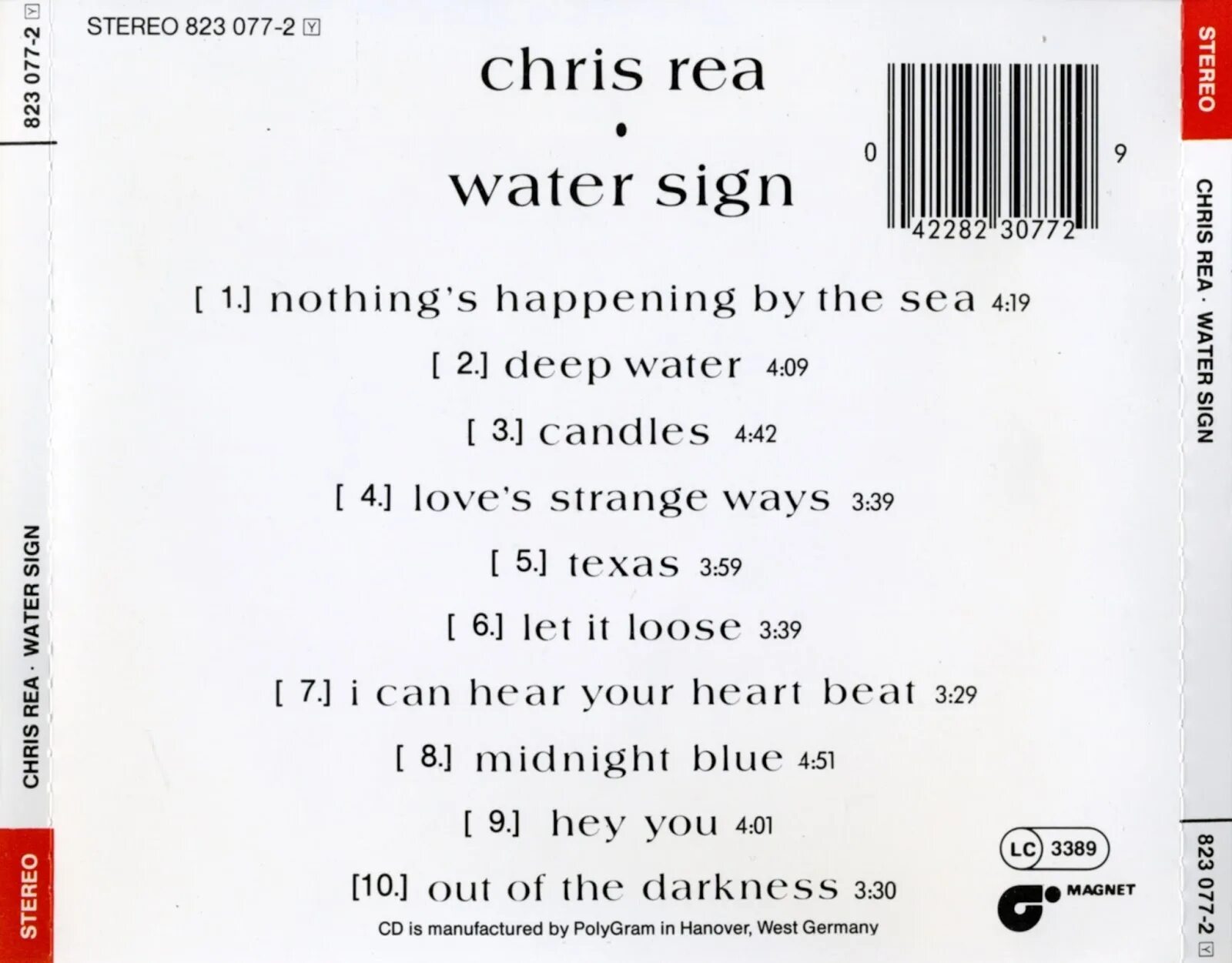 Chris Rea 1983. Chris Rea Water sign 1983. Chris Rea – Water sign.