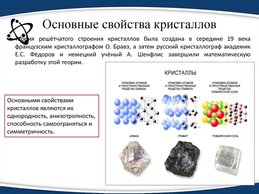 Сколько дают кристаллов. Строение кристаллов физика. Свойства кристаллов. Основные свойства кристаллов. Особенности строения кристаллов.