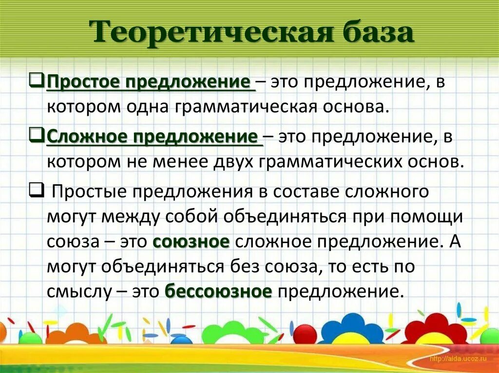 Тема урока предложение 5 класс