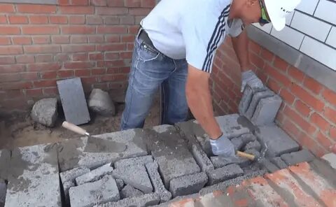 Сделать крыльцо из кирпича своими руками