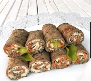 Рулетики из печени с морковью