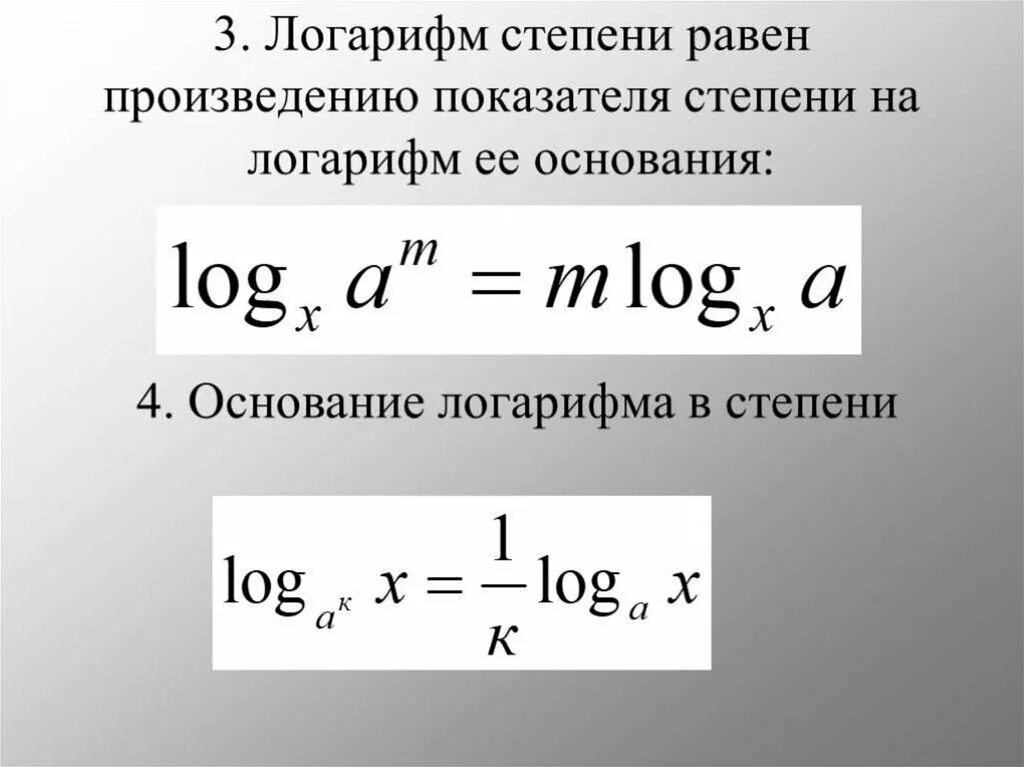Возведение логарифма в степень. Основание логарифма в степени. вынесение степени основания логарифма. свойства логарифмов вынесение степени. логарифм в показателе степени.