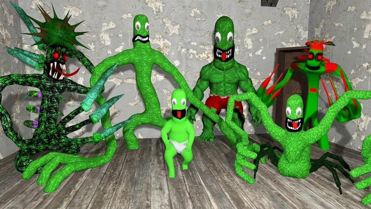5 Nueva FORMA de GREEN de Rainbow Friends Captados en Cámara en la Vida Real - Y