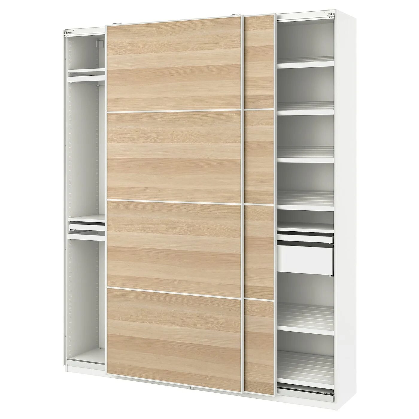 Купить недорого икеа. Шкаф купе ПАКС 150x66x236. Ikea шкаф купе ПАКС. Шкаф ПАКС беленый дуб. Шкаф Pax ikea.