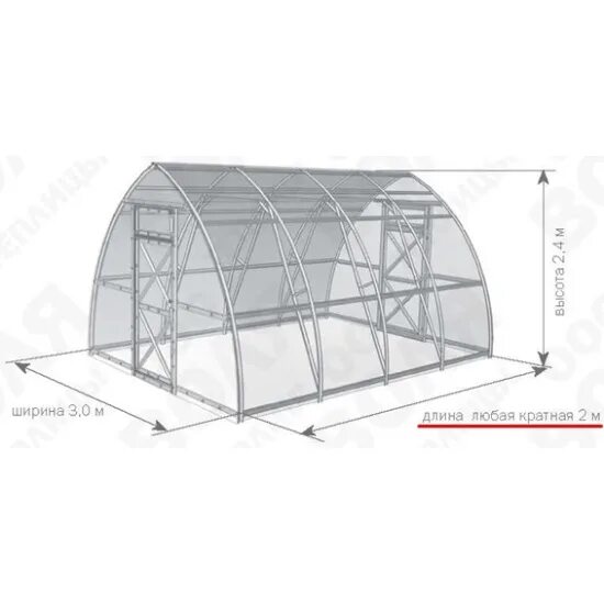 Каркас теплицы 3 3