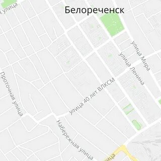 Карта города белореченск краснодарский