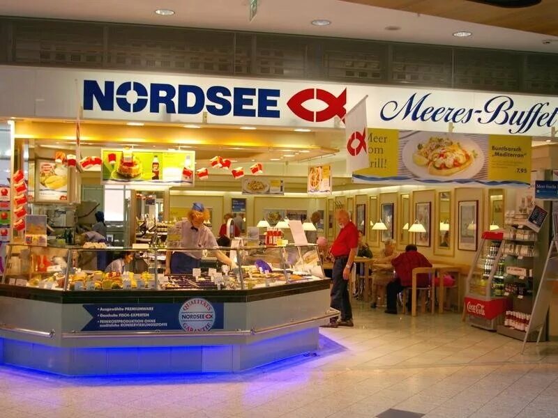 Nordsee Германия. Рыбный фаст фуд Nordsee. Вена ресторан Нордзее. Нордзее в Германии.