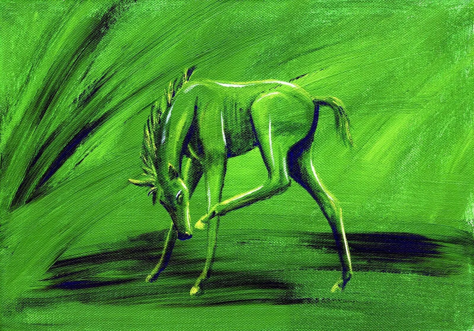 Про красную мышь и зеленую. Салатовая лошадь. зеленоватая.лошадь. зеленая лошадь и красная мышь. зеленый жеребенок.