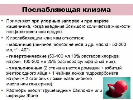 Запор клизма видео