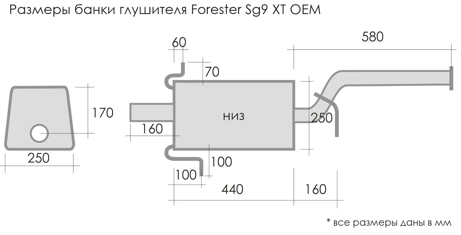 Какой диаметр глушителя. Выхлопная система Субару Форестер sf5. Диаметр выхлопной трубы Subaru Forester sf5. Чертеж глушителя Subaru Forester. Глушитель Subaru Forester SG.