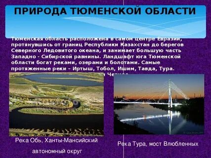 Тюменская область сообщение кратко