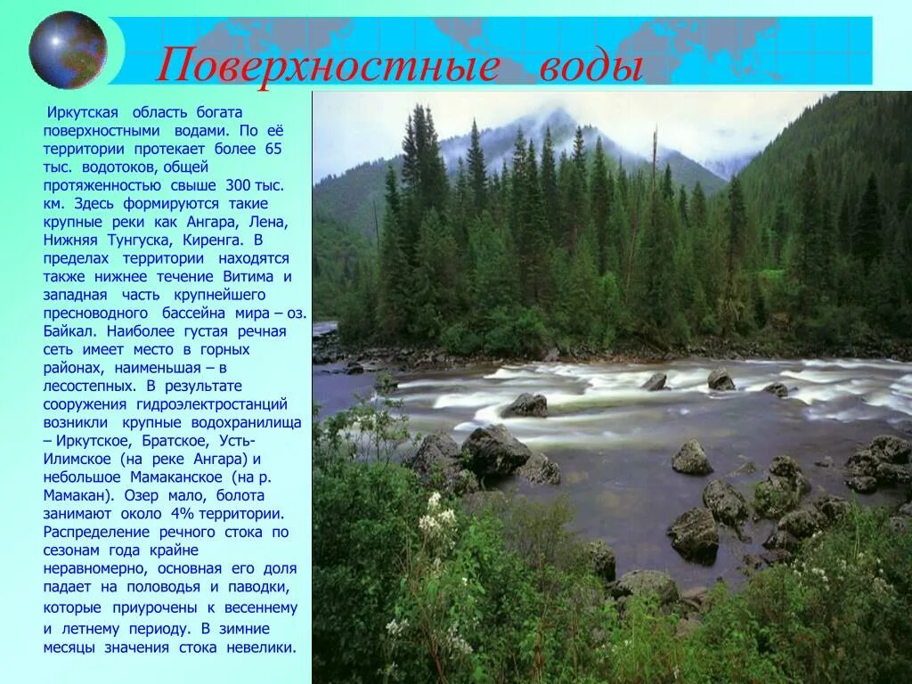 Водные богатства иркутской области 2 класс. Водоемы Иркутской области. Поверхностные воды Иркутской области. Реки и озера Иркутской области. Презентация на тему:река Иркут.