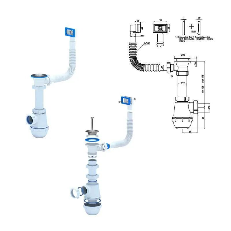 Сифон с0110 сборка. Сифон схема сборки АНИПЛАСТ для раковины. Сифон а0142s+к406. Сифон а0145s схема сборки. Сборка сифона инструкция